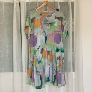 GORMAN • NWT! Tonee Messiah X Gorman Watercolor Dress - AU 10